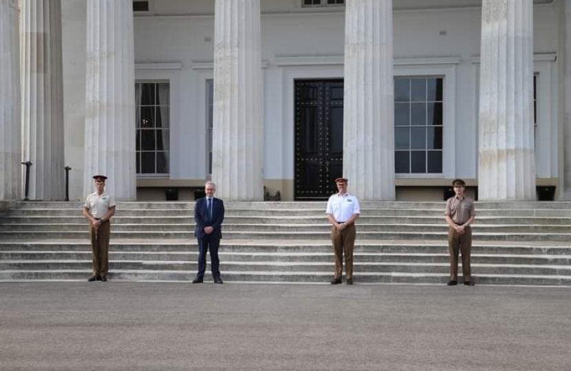 Michale Gove visits RMA Sandhurst