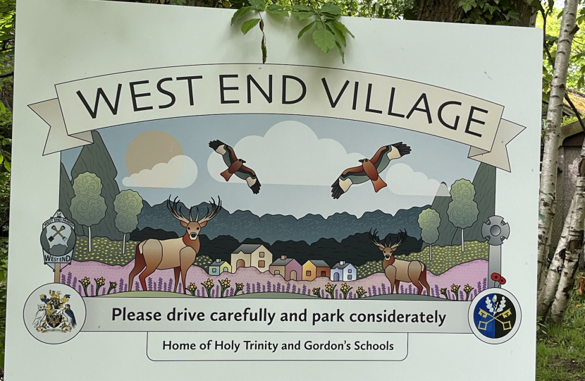 West End Village sign