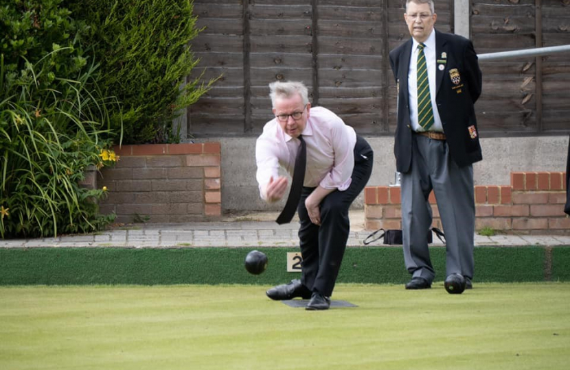 Pictured, Michael at West End Bowls Club