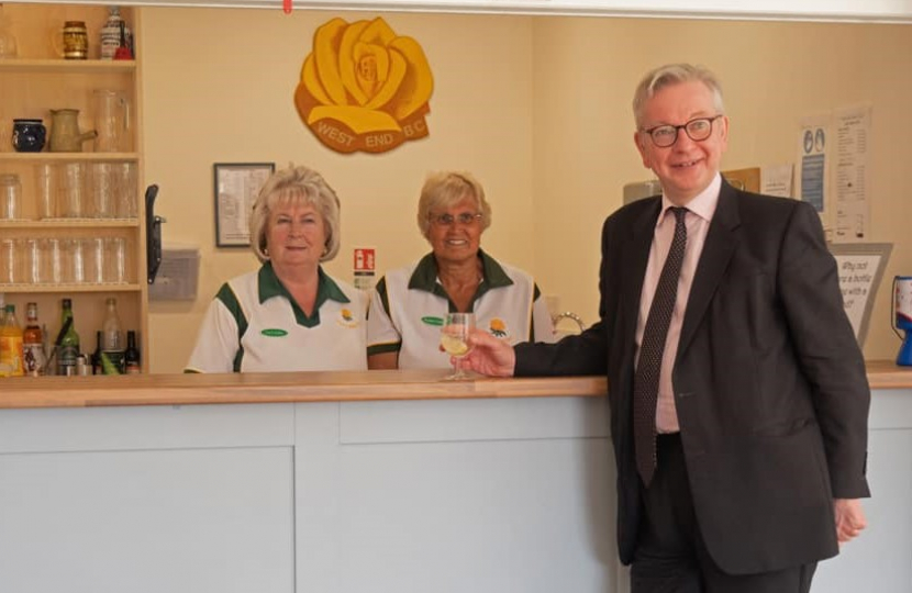 Pictured, Michael at West End Bowls Club