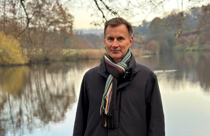 Pictured, Jeremy Hunt MP, Conservative candidate for Godalming and Ash