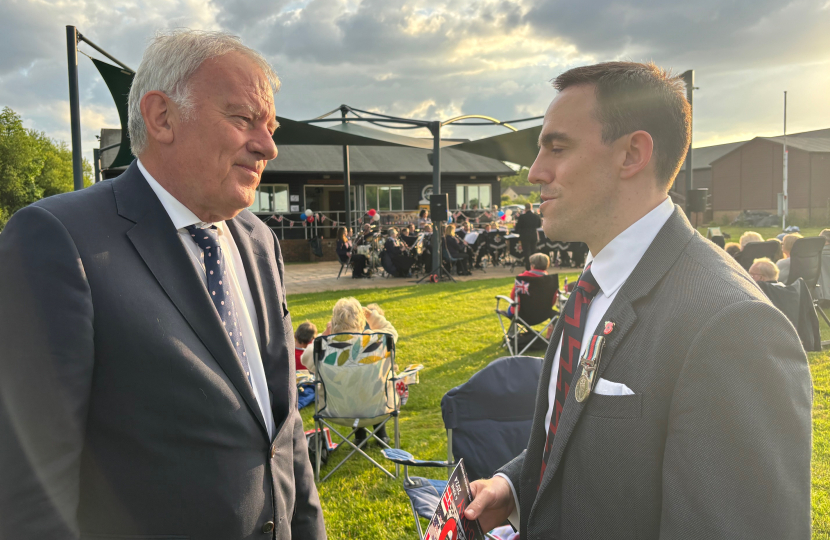 Ed McGuinness with Cllr David Bilbe