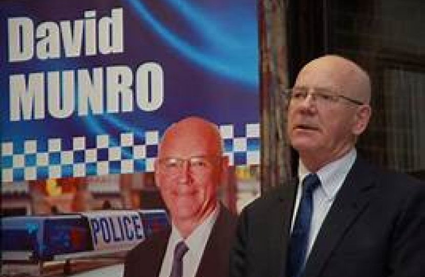 Independent Police and Crime Commissioner David Munro