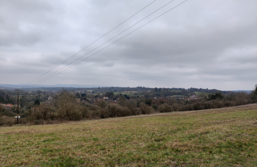 View looking north from the Hog's Back ridge