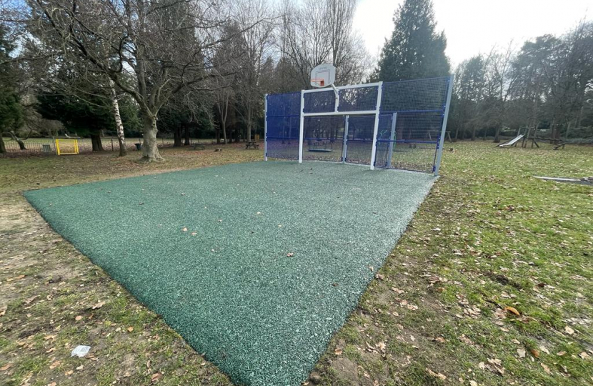 Southcote Park's new basketball and goal unit