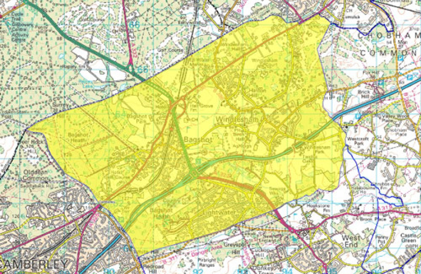 Area Map of Windlesham Parish Council