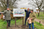 Pictured, Cllr Graham Alleway, Cllr Giles Lowe and Cllr John Medhurst