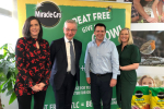 Pictured, Michael Gove MP with members of the Evergreen Garden Care team