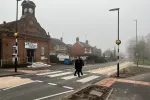 Pictured, the new zebra crossing at Ash Hill Road crossing at Victoria Hall