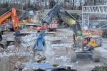 M3 footbridge demolition