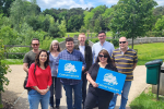 Pictured, Surrey Heath Conservative Association campaigning in Deepcut