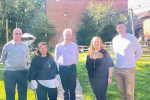 Pictured, Michael Gove MP with Cllrs Katia Malcaus Cooper, Richard Tear, Rebecca Jennings-Evans and Josh Thorne