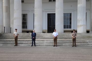 Michale Gove visits RMA Sandhurst