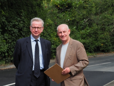 Stuart with Michael Gove