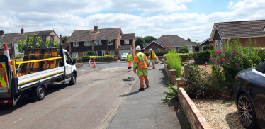 Road repairs in West End