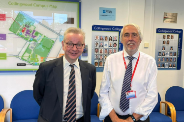 Michael Gove at Collingwood College