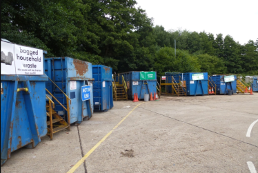 Pictured, Swift Lane Community Recycling Centre, Bagshot