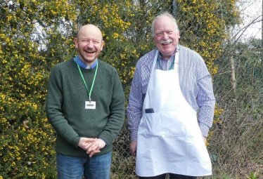 Pictured, Reverend Chris Richardson and Trefor Hogg